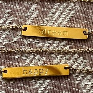 Jook and Nona “Dream” and “Happy”
Necklaces